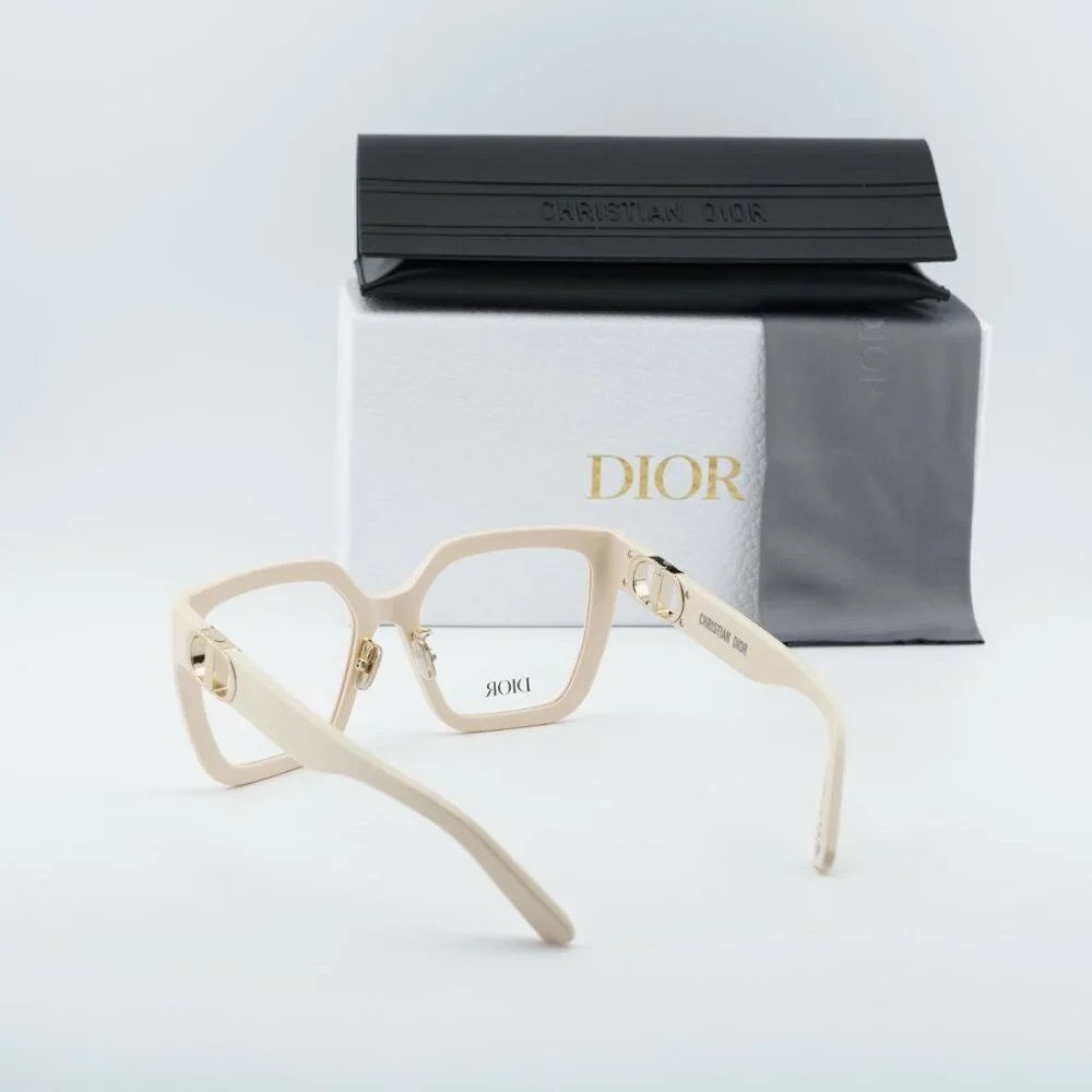 Dior 30MONTAIGNEO S1F 9500 Eyeglasses Ivory 55mm Square Frame